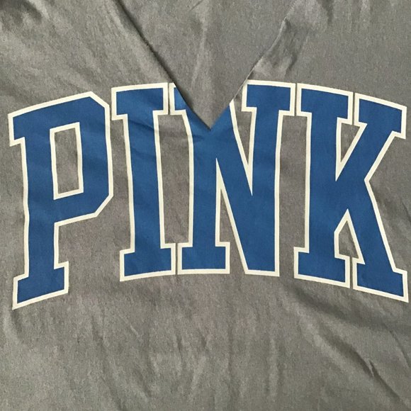 VICTORIA'S Secret PINK V neck Choker style t-shirt - Picture 5 of 7